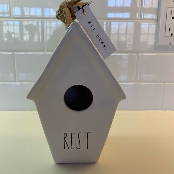Rae Dunn Rest Birdhouse - New - Picture 2 of 6